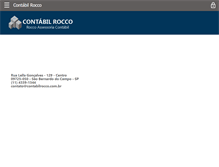 Tablet Screenshot of contabilrocco.com.br